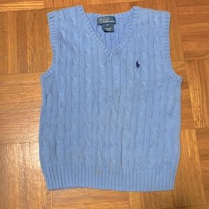 Ralph Lauren blue sweater vest size 5